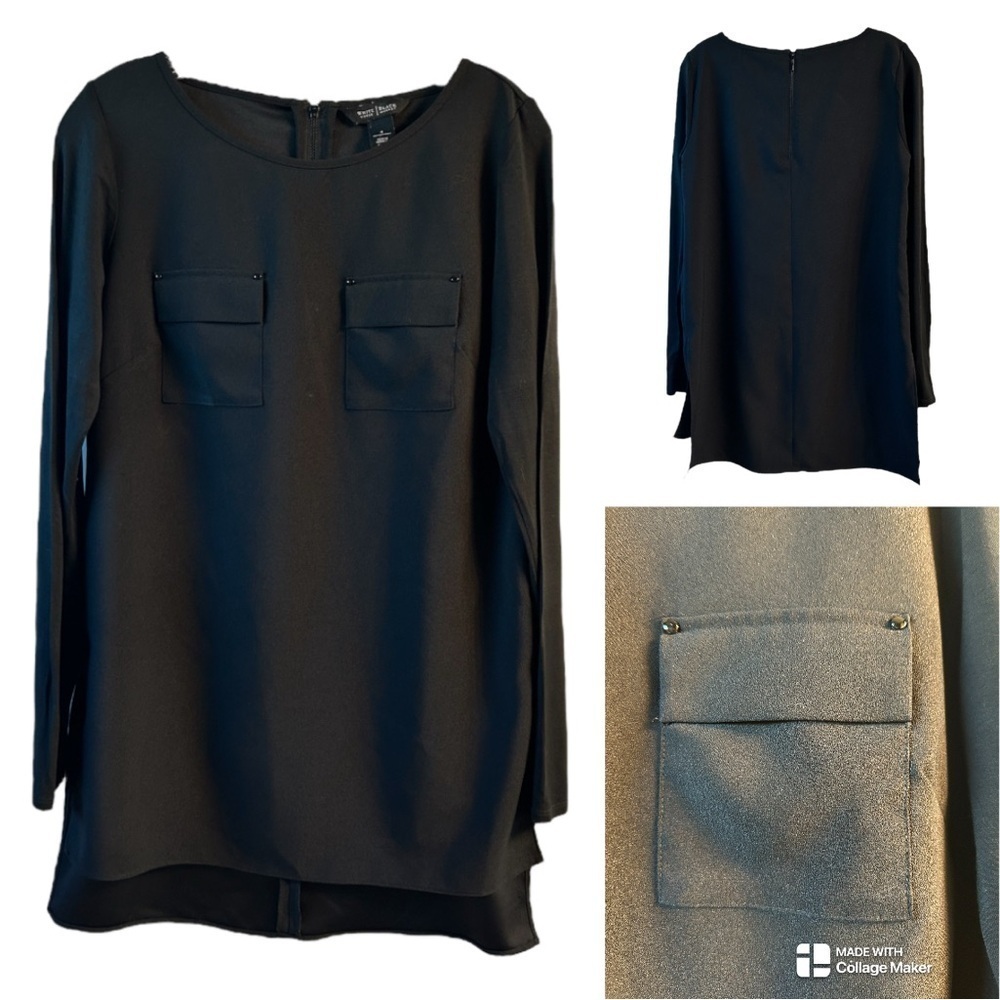 White House Black Market Mixed Media Tunic
